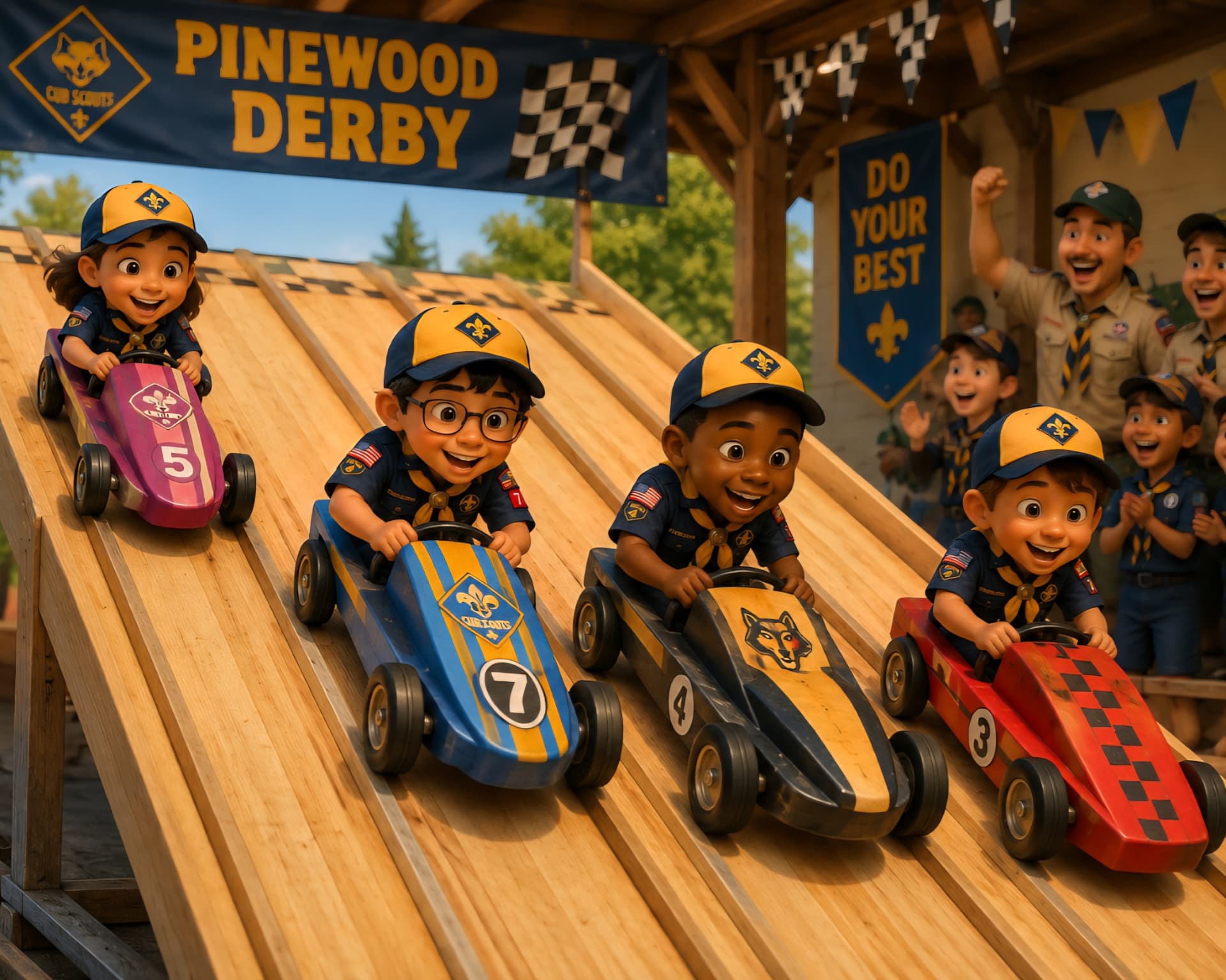 Pinewood Derby photo
